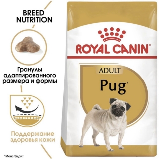 Корм для собак Royal Canin Pug Adult (Роял канин для мопса, взрослые c 10 мес.)