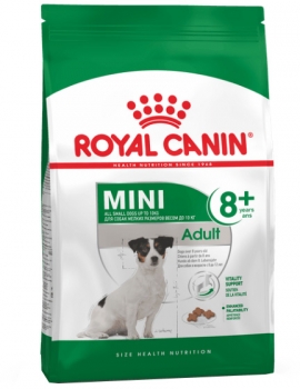 Корм для собак Royal Canin Mini Adult 8+ (для собак мелких пород старше 8 лет)