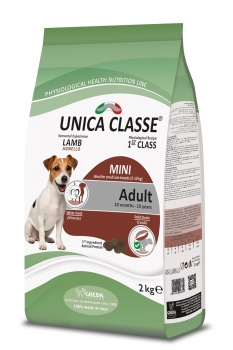 Сухой корм Unica Classe Adult Mini Equilibrium для взрослых собак малых пород с чувствительным пищеварением (Ягненок)