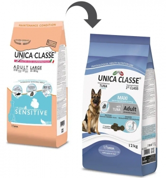 Сухой корм Unica Classe Adult Large Sensitive для взрослых собак крупных пород с чувствительной кожей (Тунец)