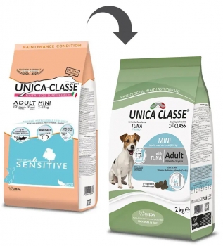 Сухой корм Unica Classe Adult Mini Sensitive для взрослых собак мелких пород с чувствительной кожей (Тунец)