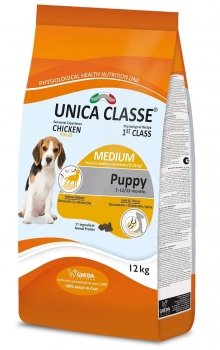 Сухой корм Unica Classe Puppy All Breeds Chicken для щенков средних и крупных пород с 2 до 18 месяцев (Курица)