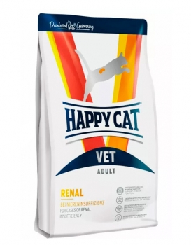 Сухой корм для кошек Happy Cat VET Diet Renal Adult 24/21,5 с хронической почечной недостаточностью, гипертензией, нефритом