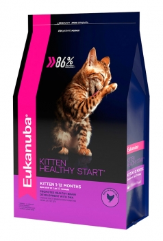 Сухой корм для котят Eukanuba Kitten Healthy Start (курица)