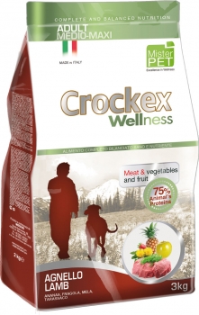 Корм Крокекс для взрослых собак средних и крупных пород с ягненком (Crockex Dog Adult Medium-Maxi Lamb & Rice)