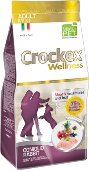 Корм Крокекс для взрослых собак мелких пород с кроликом и рисом (Crockex Dog Adult Mini Rabbit & Rice)