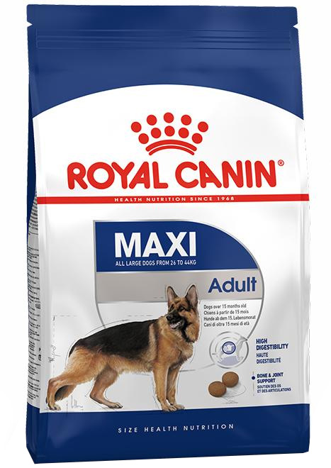 Корм для собак Royal Canin Maxi Adult (для взрослых собак крупных пород с 15 месяцев до 5 лет)