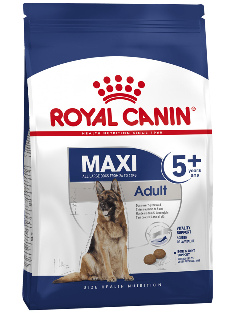 Корм для собак Royal Canin Maxi Adult 5+ (для собак крупных пород старше 5 лет)
