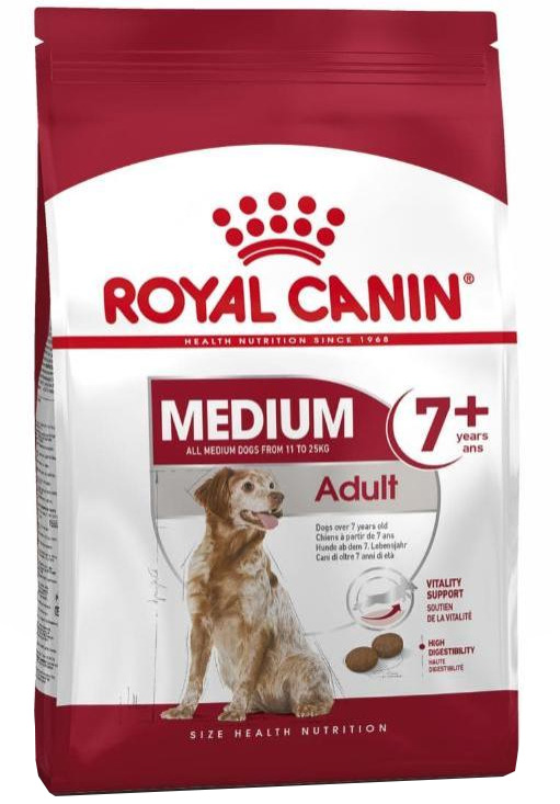 Корм для собак Royal Canin Medium Adult 7+ (для собак средних пород от 7 лет)