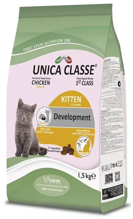 Сухой корм Unica Classe Kitten Development для котят (Курица)
